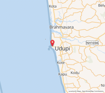 Map of Malpe, Karnataka
