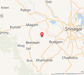Map of Mam, Kashmir