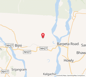 Map of Manakasha, Assam