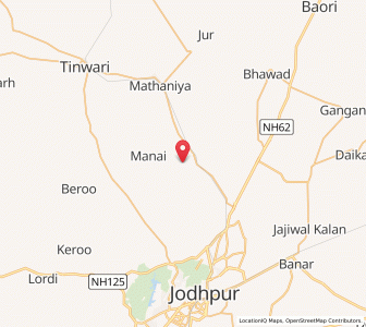 Map of Manaklav, Rajasthan