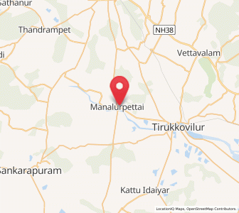 Map of Manalurpettai, Tamil Nadu