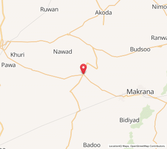 Map of Manana, Rajasthan