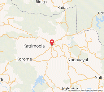 Map of Mananthavady, Kerala