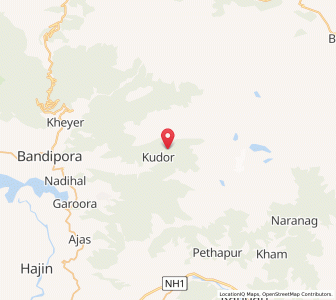 Map of Manarnar, Kashmir