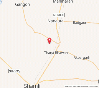 Map of Manat, Uttar Pradesh