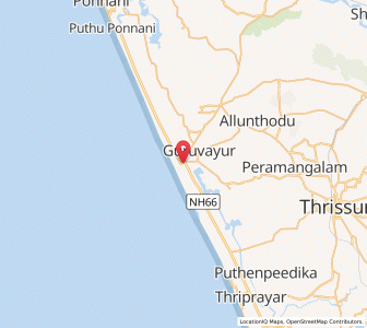 Map of Manattala, Kerala