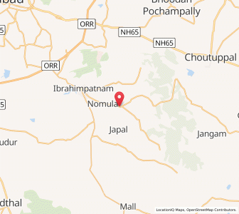 Map of Manchal, Andhra Pradesh
