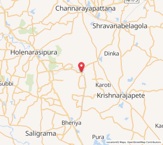 Map of Mandagere, Karnataka
