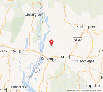 Map of Mandalpara, Assam