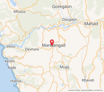 Map of Mandangarh, Maharashtra