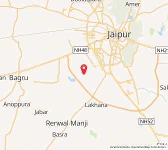Map of Mandau, Rajasthan