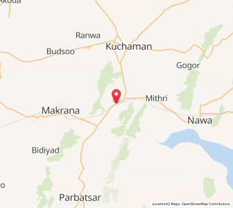 Map of Mandavara, Rajasthan