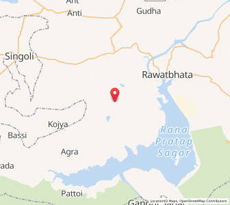 Map of Mandera, Rajasthan