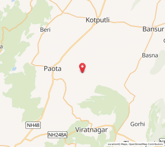 Map of Mandha, Rajasthan