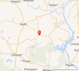 Map of Mandhal, Maharashtra