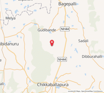 Map of Mandikal, Karnataka