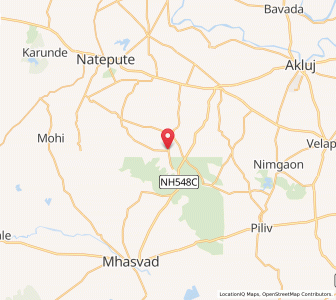 Map of Mandki, Maharashtra