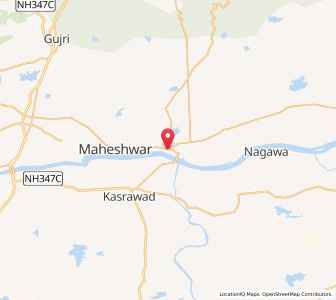 Map of Mandleshwar, Madhya Pradesh