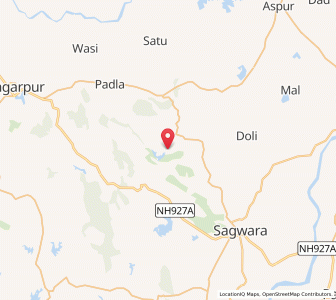 Map of Mando, Rajasthan
