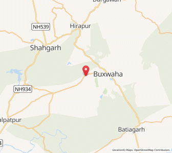 Map of Mandpur, Madhya Pradesh