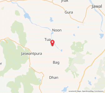 Map of Mandwara, Rajasthan