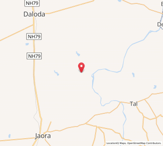 Map of Mandwi, Madhya Pradesh