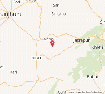 Map of Mane ka Bas, Rajasthan
