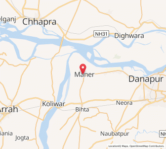Map of Maner, Bihar