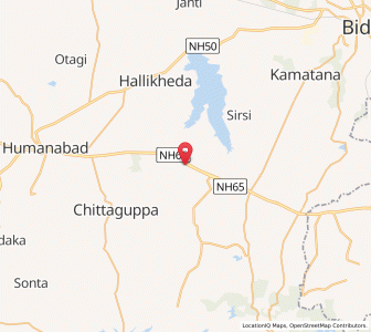 Map of Mangalgi, Karnataka