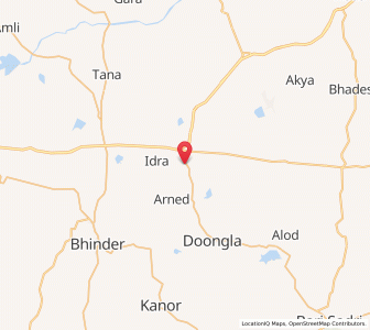Map of Mangarwar, Rajasthan