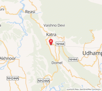 Map of Manghal, Kashmir