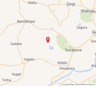 Map of Manglur, Karnataka