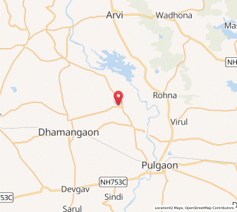 Map of Mangrul, Maharashtra