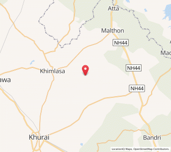 Map of Mangus, Madhya Pradesh