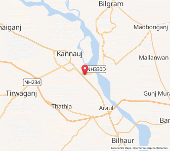 Map of Manimau, Uttar Pradesh