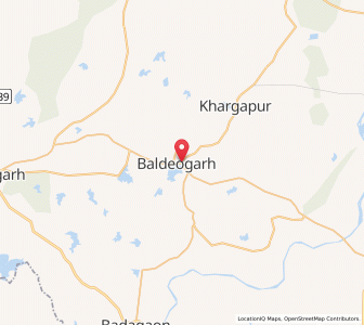 Map of Maniputa, Madhya Pradesh