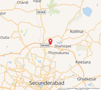 Map of Manirabad, Andhra Pradesh