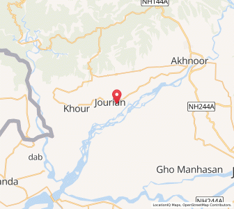Map of Maniwala, Kashmir