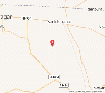 Map of Maniwali, Rajasthan