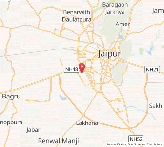 Map of Maniyawas, Rajasthan
