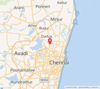 Map of Manjambakkam, Tamil Nadu