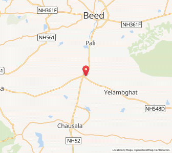Map of Manjar Sumba, Maharashtra