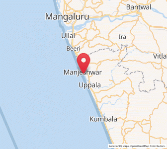 Map of Manjēshvar, Kerala
