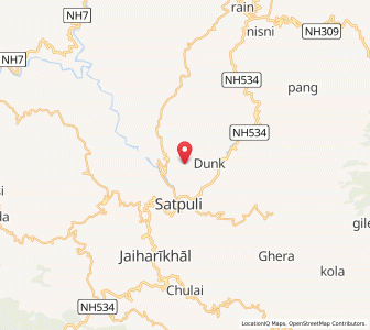 Map of Manjgaon, Uttarakhand