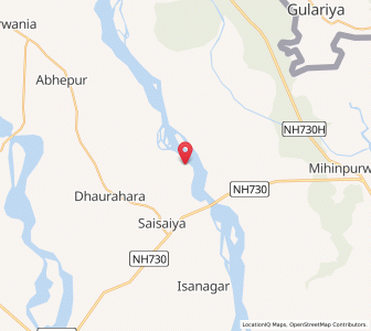 Map of Manjhra, Uttar Pradesh
