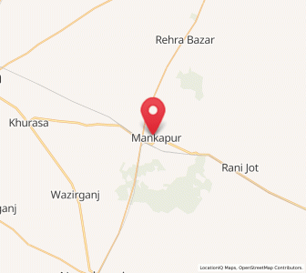 Map of Mankapur, Uttar Pradesh