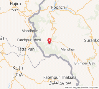 Map of Mankot, Kashmir