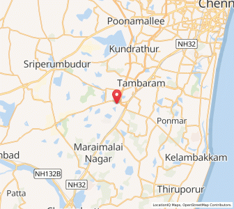 Map of Mannivakkam, Tamil Nadu