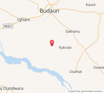 Map of Mannua Nagla, Uttar Pradesh