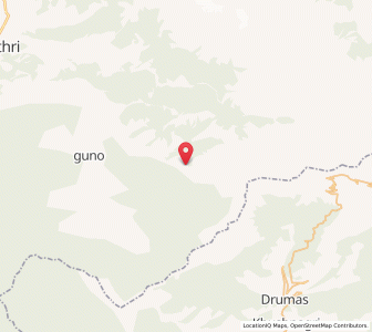 Map of Mano, Kashmir